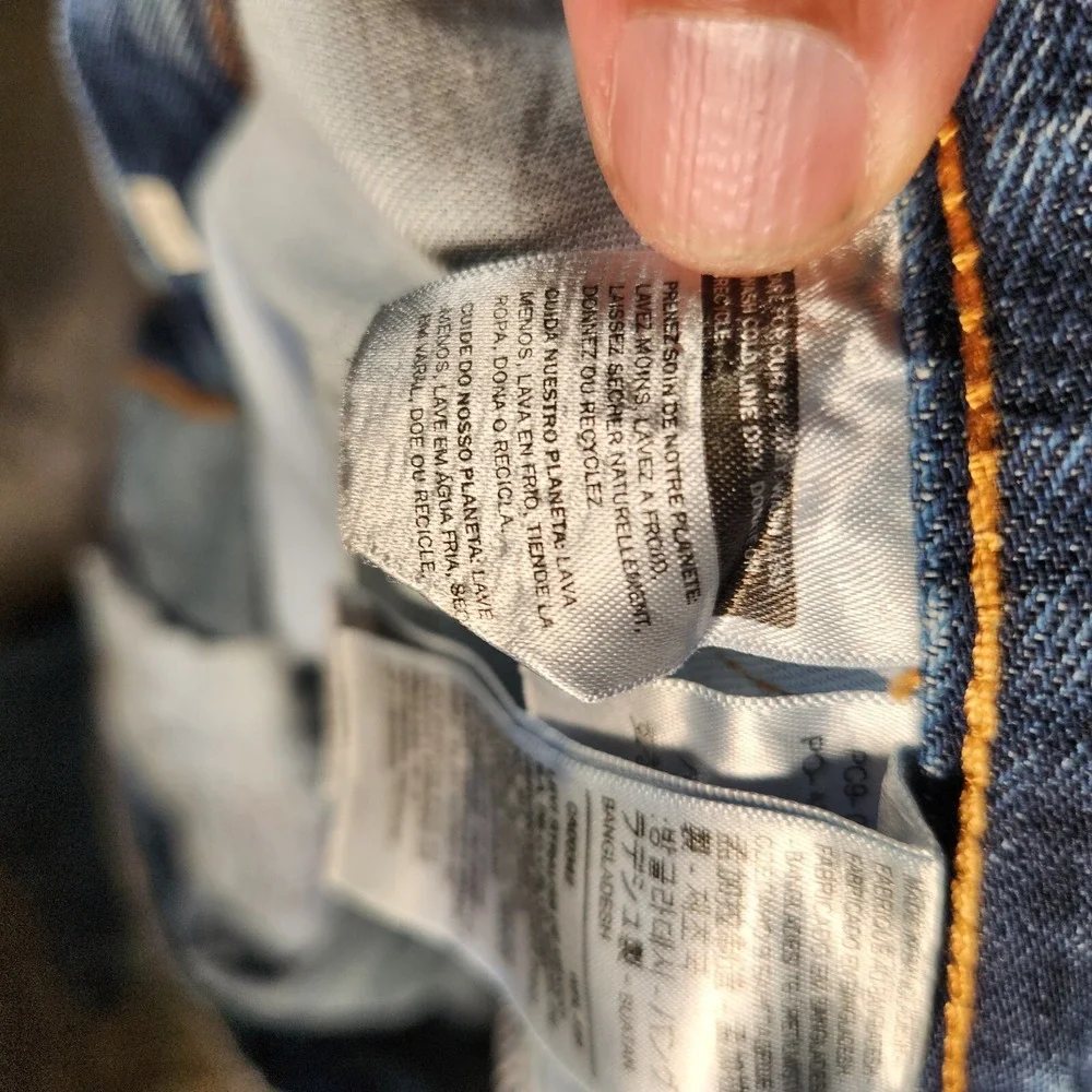 Levi's 505‎ Jeans Men's 42X30 Blue Straight Regular Fit Distressed